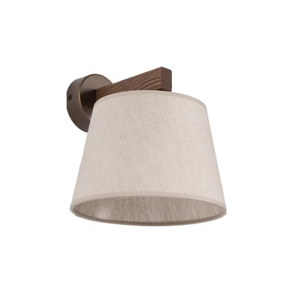 Brilagi - Seinalamp LATTE 1xE27/60W/230V männipuit/beež