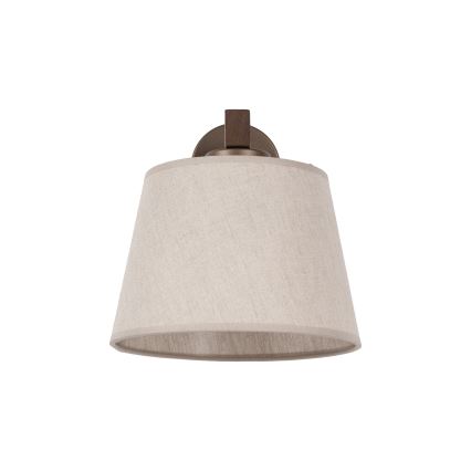 Brilagi - Seinalamp LATTE 1xE27/60W/230V männipuit/beež