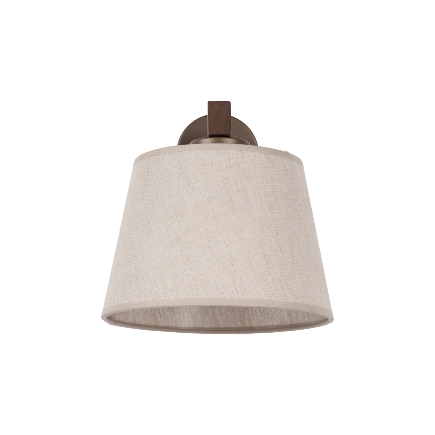 Brilagi - Seinalamp LATTE 1xE27/60W/230V männipuit/beež