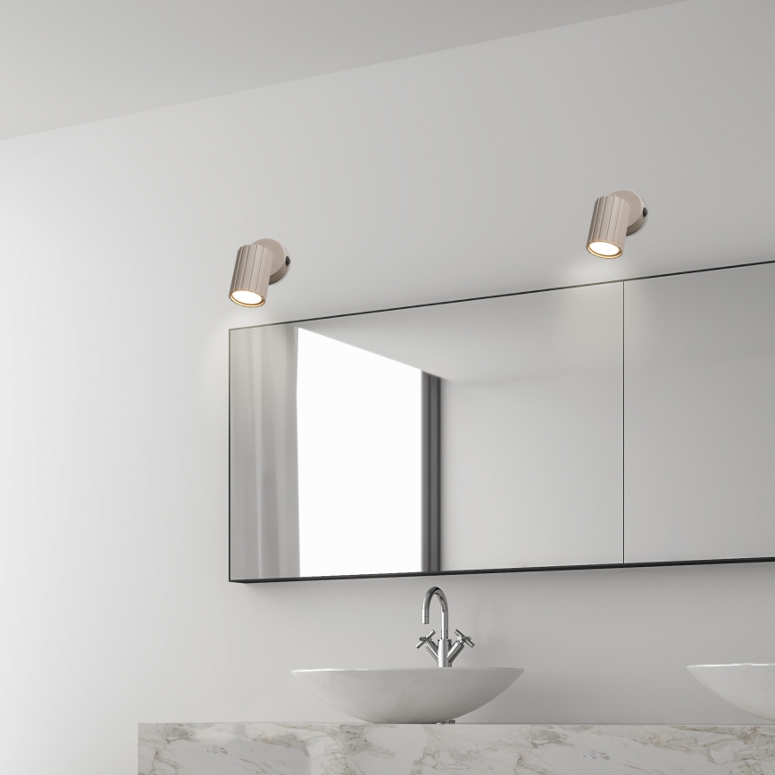 Brilagi - Seinale kinnitatav spottvalgusti CRISPINA 1xGU10/10W/230V beež