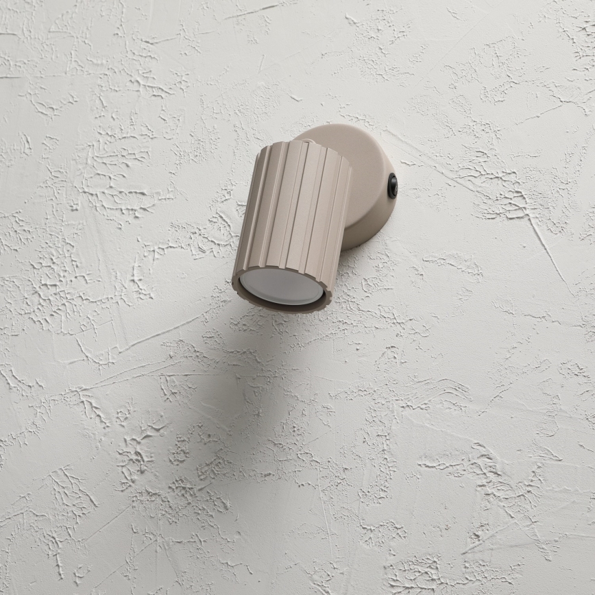 Brilagi - Seinale kinnitatav spottvalgusti CRISPINA 1xGU10/10W/230V beež