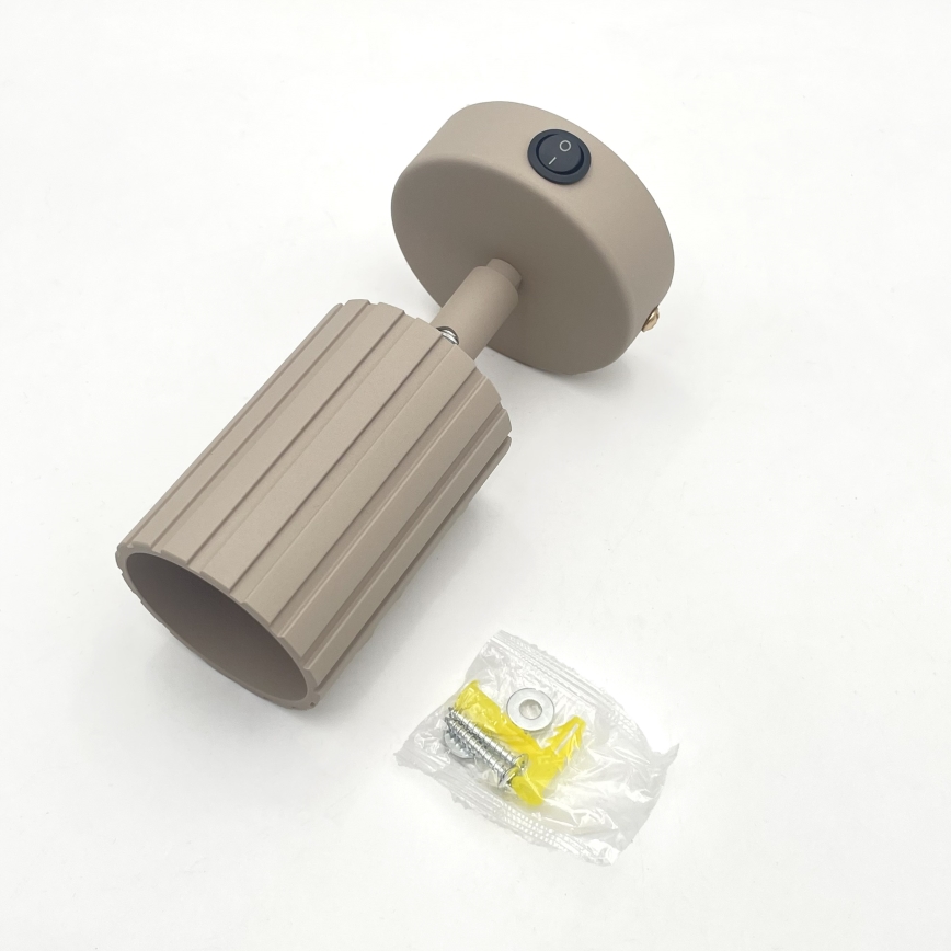 Brilagi - Seinale kinnitatav spottvalgusti CRISPINA 1xGU10/10W/230V beež