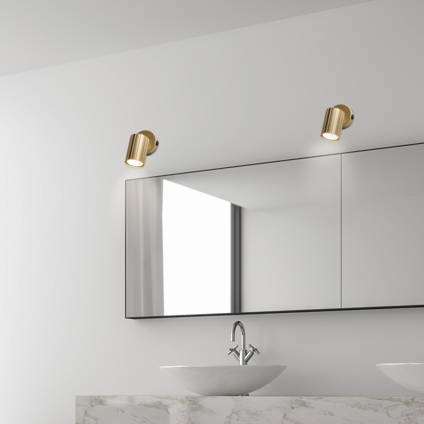 Brilagi - Seinale kinnitatav spottvalgusti CRISPINA 1xGU10/10W/230V kuldne