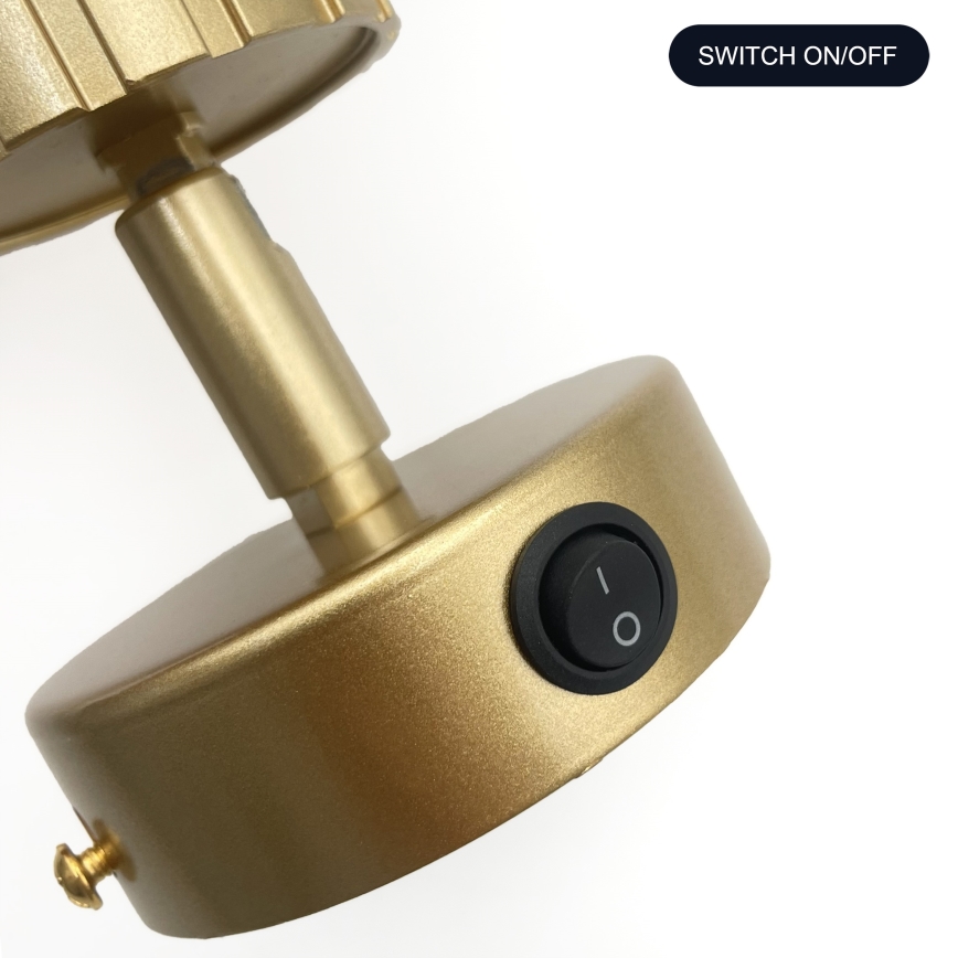 Brilagi - Seinale kinnitatav spottvalgusti CRISPINA 1xGU10/10W/230V kuldne