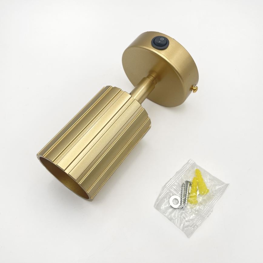 Brilagi - Seinale kinnitatav spottvalgusti CRISPINA 1xGU10/10W/230V kuldne