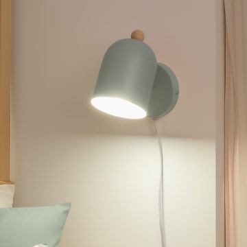 Brilagi - seinale kinnitatav suunavalgusti GALLION 1xE27/15W/230V roheline