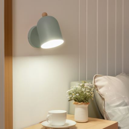 Brilagi - seinale kinnitatav suunavalgusti GALLION 1xE27/15W/230V roheline
