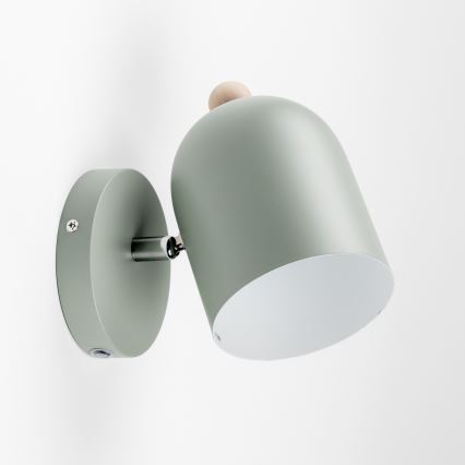 Brilagi - seinale kinnitatav suunavalgusti GALLION 1xE27/15W/230V roheline