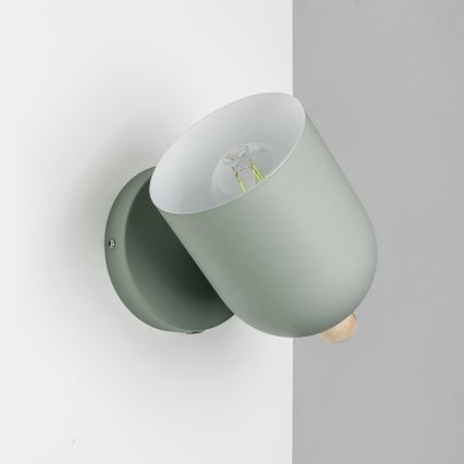 Brilagi - seinale kinnitatav suunavalgusti GALLION 1xE27/15W/230V roheline