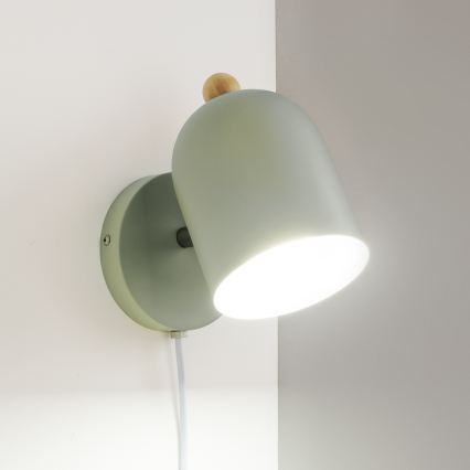 Brilagi - seinale kinnitatav suunavalgusti GALLION 1xE27/15W/230V roheline