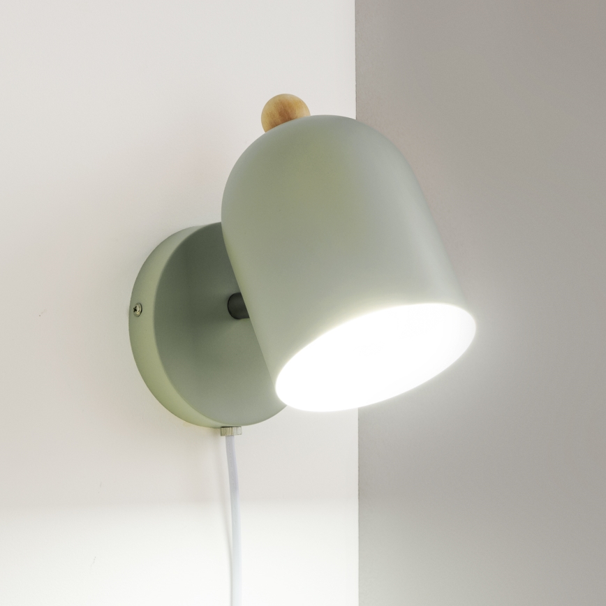 Brilagi - seinale kinnitatav suunavalgusti GALLION 1xE27/15W/230V roheline