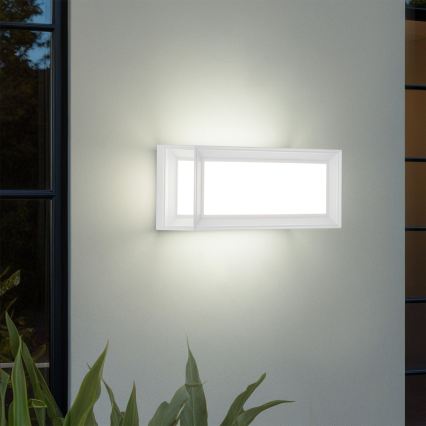 Brilagi - PARKER LED/12W/230V välisseinavalgusti anduriga, valge, IP44