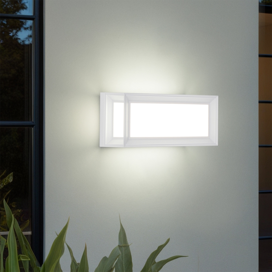 Brilagi - PARKER LED/12W/230V välisseinavalgusti anduriga, valge, IP44