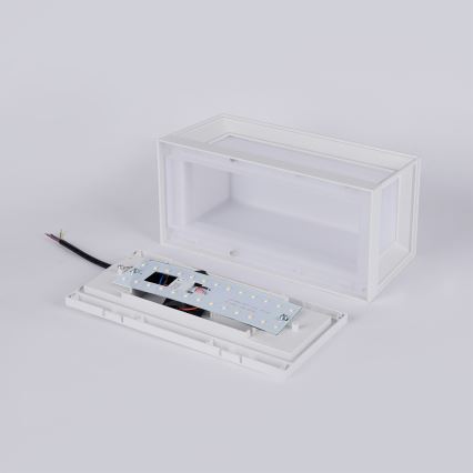 Brilagi - PARKER LED/12W/230V välisseinavalgusti anduriga, valge, IP44