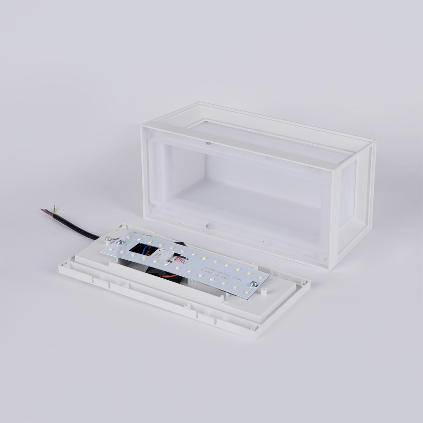 Brilagi - PARKER LED/12W/230V välisseinavalgusti anduriga, valge, IP44