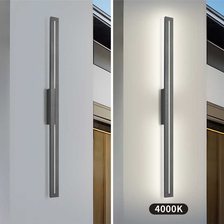 Brilagi - LED välisseinavalgusti LINEO LED/24W/230V 4000K IP65 100 cm antratsiit