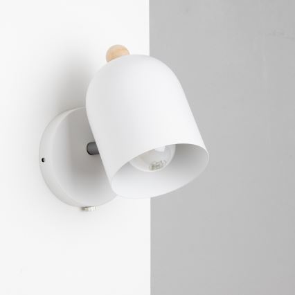 Brilagi - seinale paigaldatav punktvalgusti GALLION 1xE27/15W/230V valge