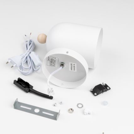 Brilagi - seinale paigaldatav punktvalgusti GALLION 1xE27/15W/230V valge