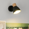 BRILAGI - Seinale paigaldatav suunavalgusti ODENSE 1xE14/10W/230V puit/must