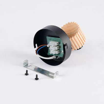 Brilagi - Seinale paigaldatav suunavalgusti ODENSE 1xE14/10W/230V puit/must