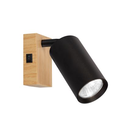 Brilagi - seinale paigaldatav suunavalgusti SELE 1xGU10/30W/230V must/tamme dekoor