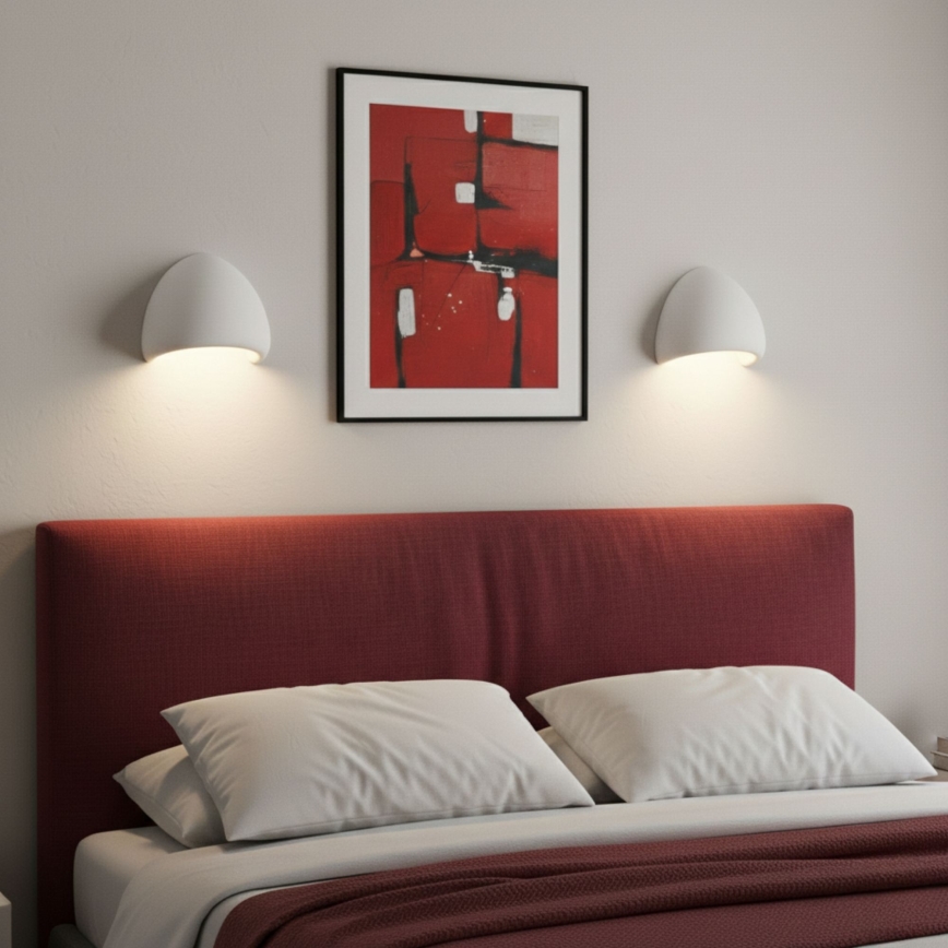 Brilagi - Seinale paigaldatav valgusti WABI SABI 1xE14/40W/230V valge