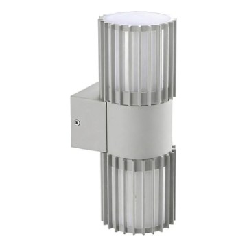BRILAGI - Seinale paigaldatav välisvalgusti ARMOR 2xGU10/35W/230V IP44 hall