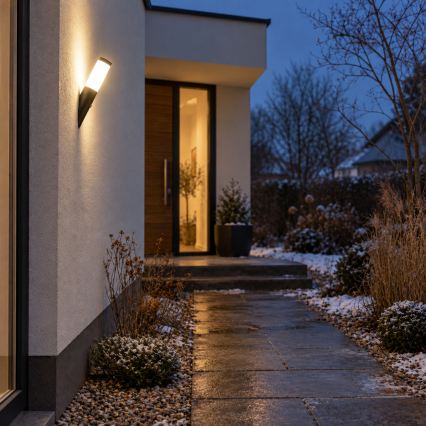 BRILAGI - Välisseinale mõeldud seinavalgusti liikumisanduriga ELIA 1xE27/20W/230V IP44 antratsiit