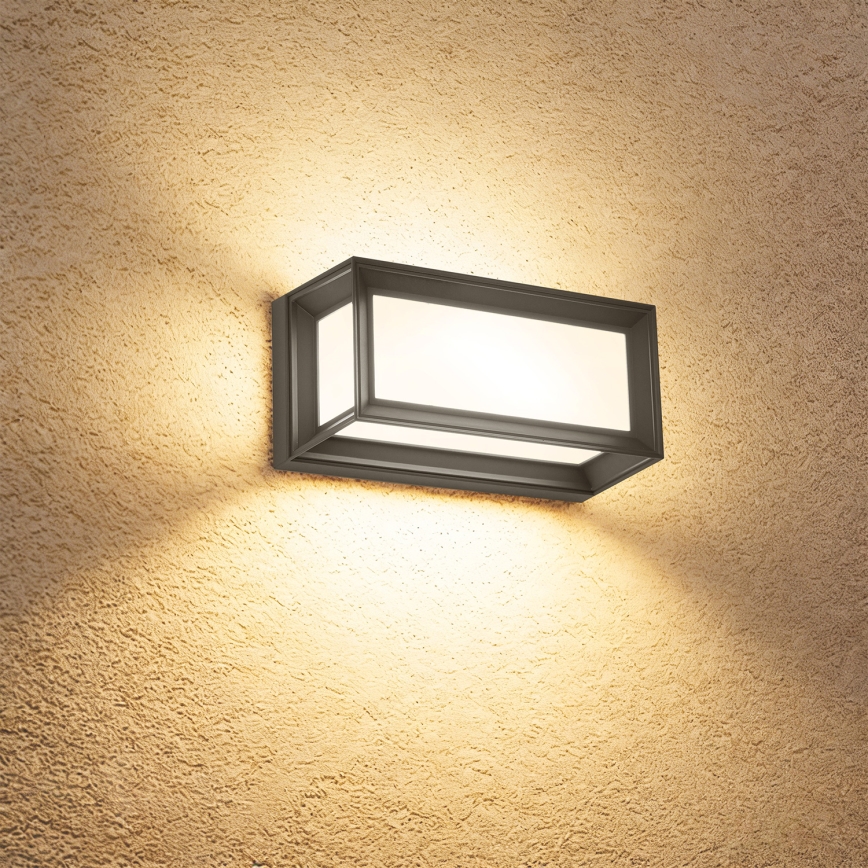 Brilagi - LED välisseinavalgusti liikumisanduriga PARKER LED/12W/230V antratsiit IP44