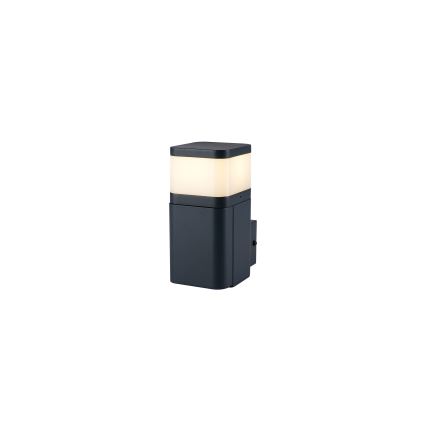 Brilagi - PILLAR välisseinavalgusti SCHUKO-pesaga 1xG9/11W/230V IP44 antratsiit