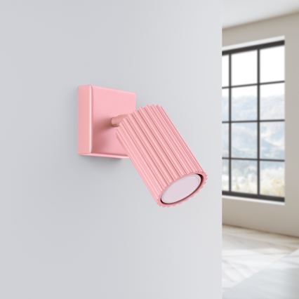 Brilagi - seinane suunavalgusti CRESTO 1xGU10/10W/230V roosa