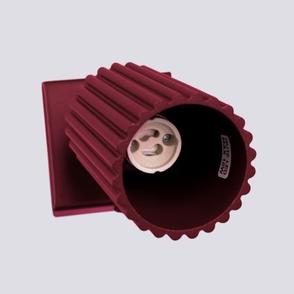 Brilagi - Seinapunktvalgusti CRESTO 1xGU10/10W/230V burgundipunane