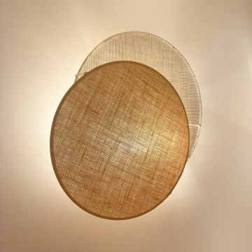 Brilagi - Seinavalgusti CIRCLES 1xE27/15W/230V 35x32 cm beež/kreemikas