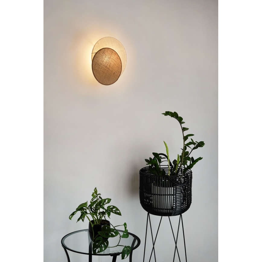 Brilagi - Seinavalgusti CIRCLES 1xE27/15W/230V 35x32 cm beež/kreemikas