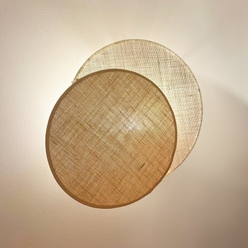 Brilagi - Seinavalgusti CIRCLES 1xE27/15W/230V 45x45 cm beež/kreemikas