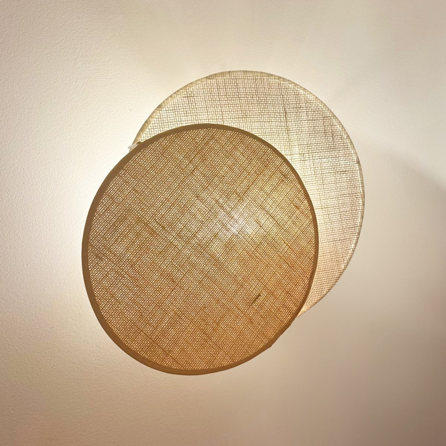 Brilagi - Seinavalgusti CIRCLES 1xE27/15W/230V 45x45 cm beež/kreemikas