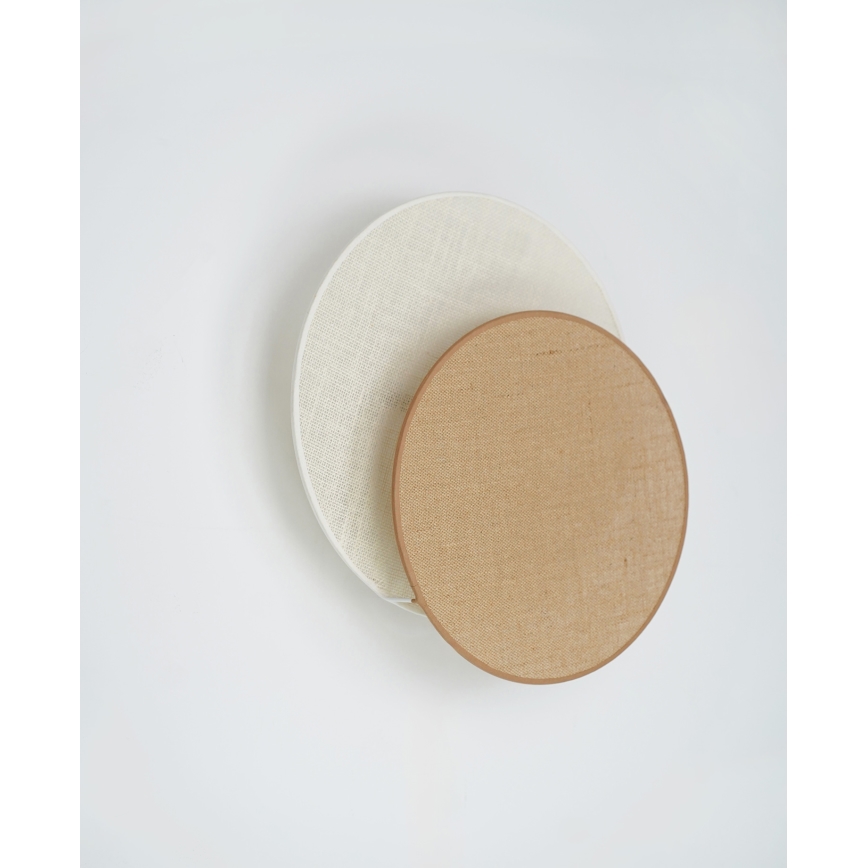Brilagi - Seinavalgusti CIRCLES 1xE27/15W/230V 45x45 cm beež/kreemikas