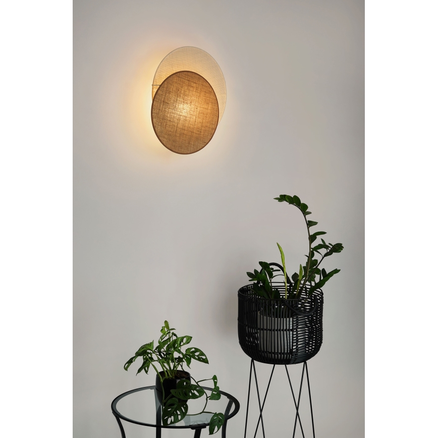 Brilagi - Seinavalgusti CIRCLES 1xE27/15W/230V 45x45 cm beež/kreemikas