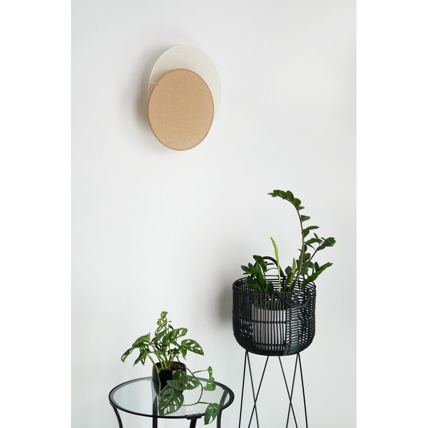 Brilagi - Seinavalgusti CIRCLES 1xE27/15W/230V 45x45 cm beež/kreemikas