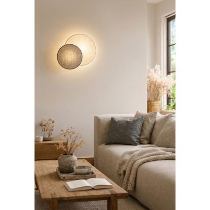 Brilagi - Seinavalgusti CIRCLES 1xE27/60W/230V läbimõõt 35 cm kreem/hall