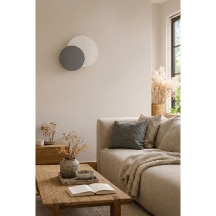 Brilagi - Seinavalgusti CIRCLES 1xE27/60W/230V läbimõõt 35 cm kreem/hall