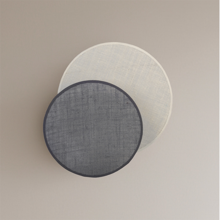 Brilagi - Seinavalgusti CIRCLES 1xE27/60W/230V läbimõõt 35 cm kreem/hall