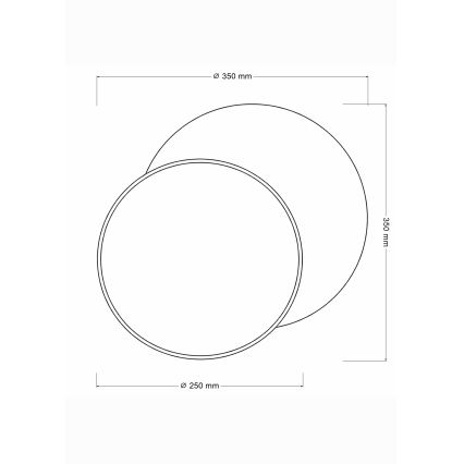 Brilagi - Seinavalgusti CIRCLES 1xE27/60W/230V läbimõõt 35 cm kreem/hall