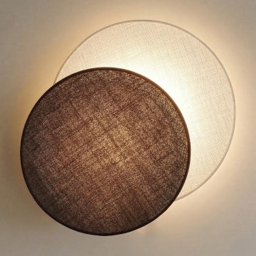 Brilagi - Seinavalgusti CIRCLES 1xE27/60W/230V, läbimõõt 45 cm, kreem/pruun