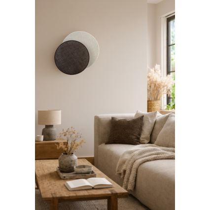 Brilagi - Seinavalgusti CIRCLES 1xE27/60W/230V, läbimõõt 45 cm, kreem/pruun