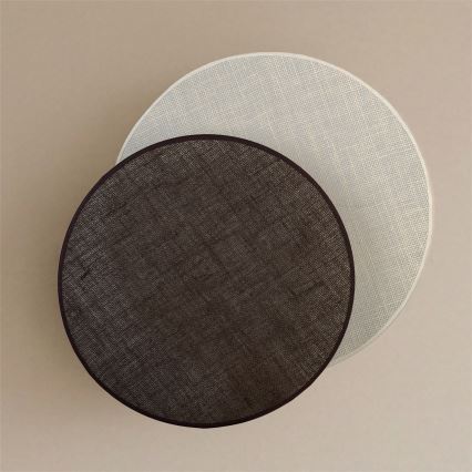 Brilagi - Seinavalgusti CIRCLES 1xE27/60W/230V, läbimõõt 45 cm, kreem/pruun