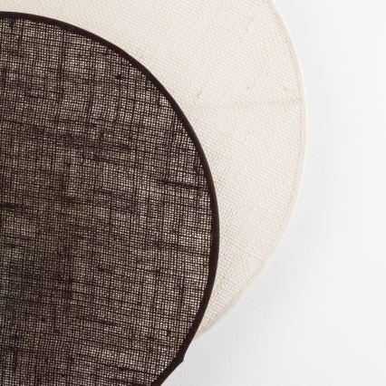 Brilagi - Seinavalgusti CIRCLES 1xE27/60W/230V, läbimõõt 45 cm, kreem/pruun