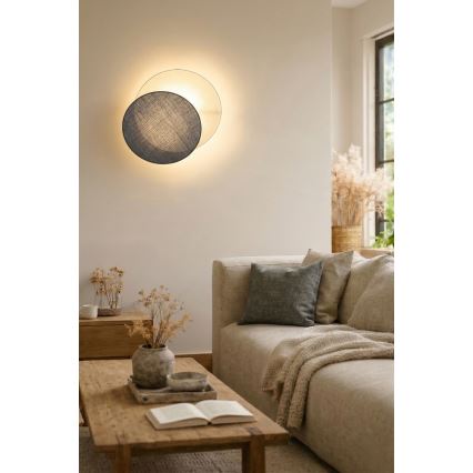 Brilagi - Seinavalgusti CIRCLES 1xE27/60W/230V, läbimõõt 45 cm, kreemjas/hall