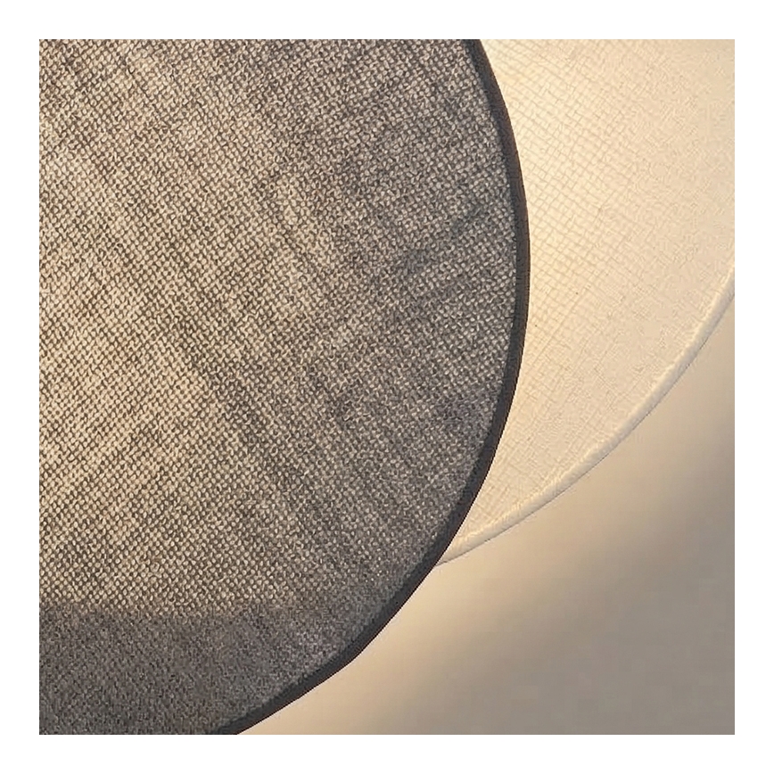 Brilagi - Seinavalgusti CIRCLES 1xE27/60W/230V, läbimõõt 45 cm, kreemjas/hall