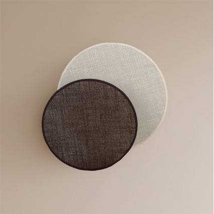Brilagi - Seinavalgusti CIRCLES 1xE27/60W/230V Ø 35 cm kreemjas/pruun